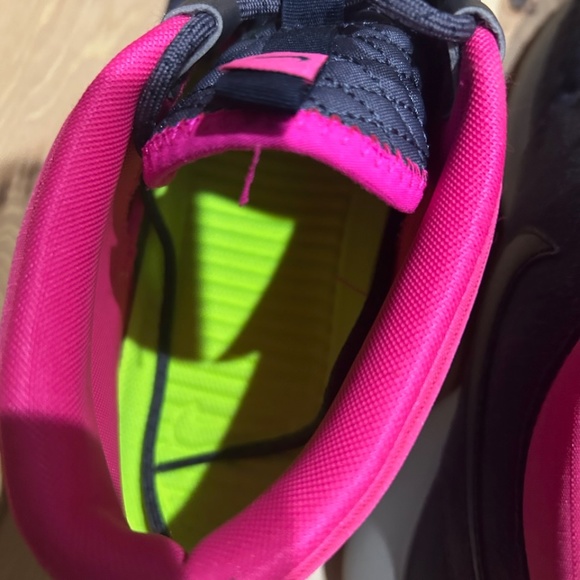 Nike Mens Roshe Run Sneakerboot Gridiron/Dark Obsidian-Pink-Volt Suede 10.5 - Picture 4 of 9